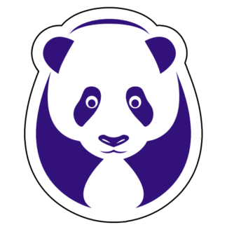 Big Panda Sticker (Purple)